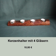 Kerzenhalter 4 Gläser